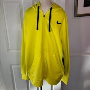 Nike Yellow Hoodie with Black Accents